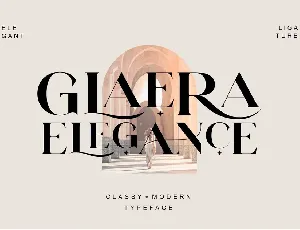 Glaera Elegance font