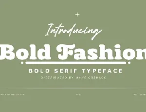 Bold Fashion font
