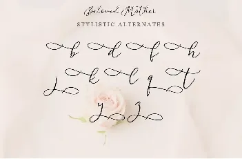 Beloved Mother font