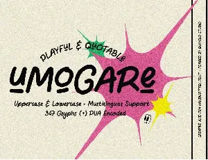 UMOGARE font