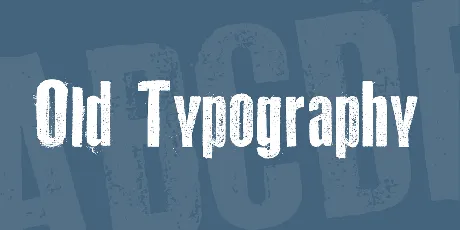 Old Typography font