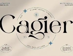 Cagier Serif font