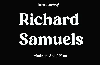 Richard Samuels font