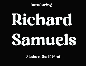 Richard Samuels font