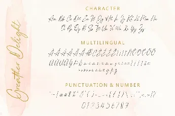 Greather Delight font