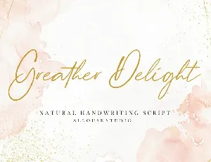 Greather Delight font