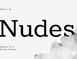 Nudes font