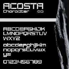 Acosta font