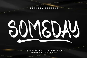 Someday Display font