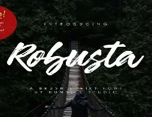 Robusta font