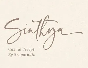 Sinthya Script font