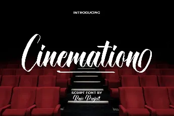 Cinemation Demo font