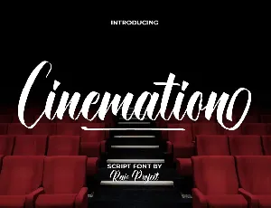 Cinemation Demo font