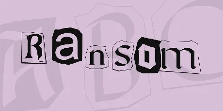 Ransom font