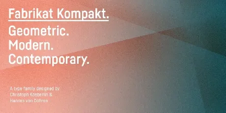 Fabrikat Kompakt Family font