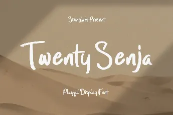 Twenty Senja font