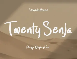 Twenty Senja font