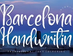 Barcelona Handwritin font