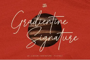 Gradientine Signature font