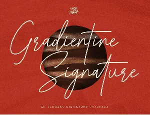 Gradientine Signature font