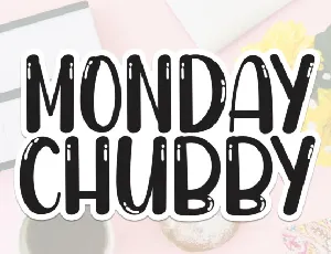 Monday Chubby Display font