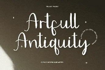 CF Artfull Antiquity DEMO font