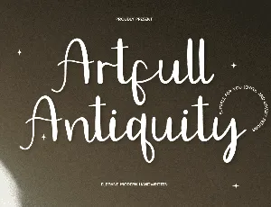 CF Artfull Antiquity DEMO font