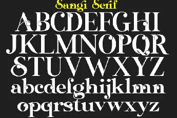 Sangi Serif font