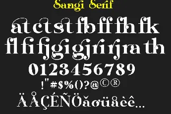 Sangi Serif font