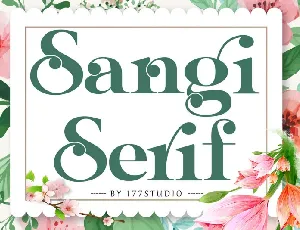 Sangi Serif font