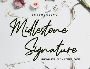 Midlestone Signature font