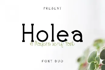 Holea Duo font