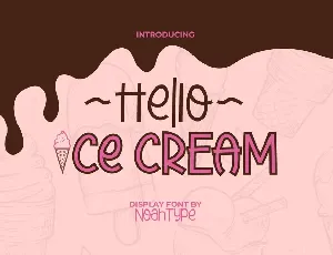 Hello Ice Cream Demo font