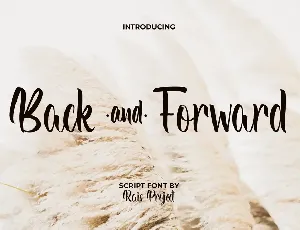 BackAndForward Demo font