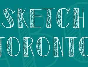 Sketch Toronto font