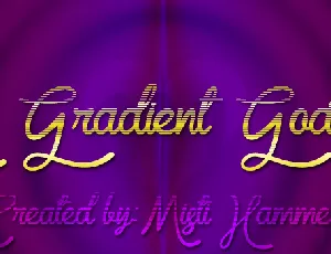 Gradient Goddess font