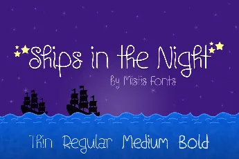 Ships in the Night font