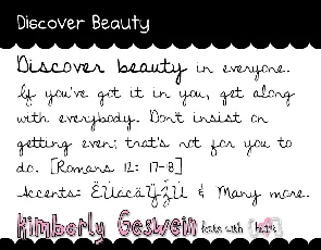 Discover Beauty font