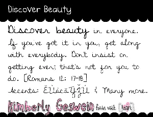 Discover Beauty font