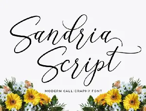 Sandria Script font