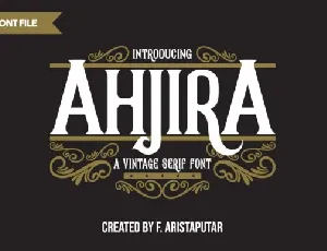 Ahjira font