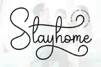 Stayhome Handwritten font