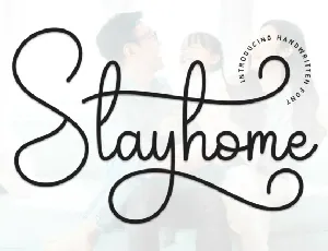 Stayhome Handwritten font