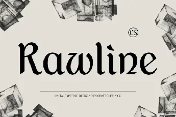 CS Rawline font