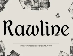 CS Rawline font