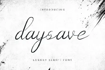 Daysave Demo font