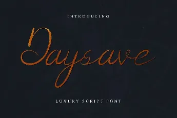 Daysave Demo font