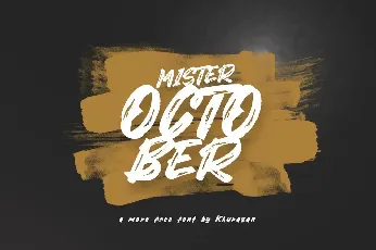 Mister October font