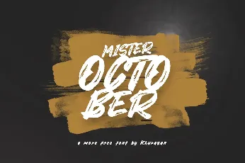 Mister October font