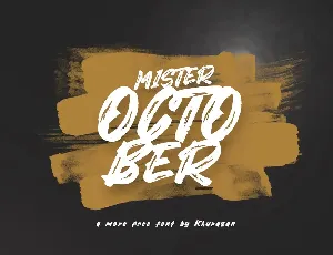 Mister October font